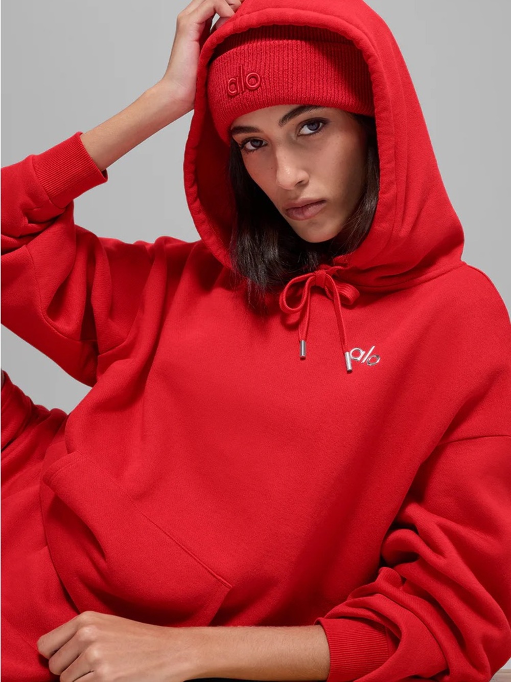 Alo Accolade Bright Red Hoodie